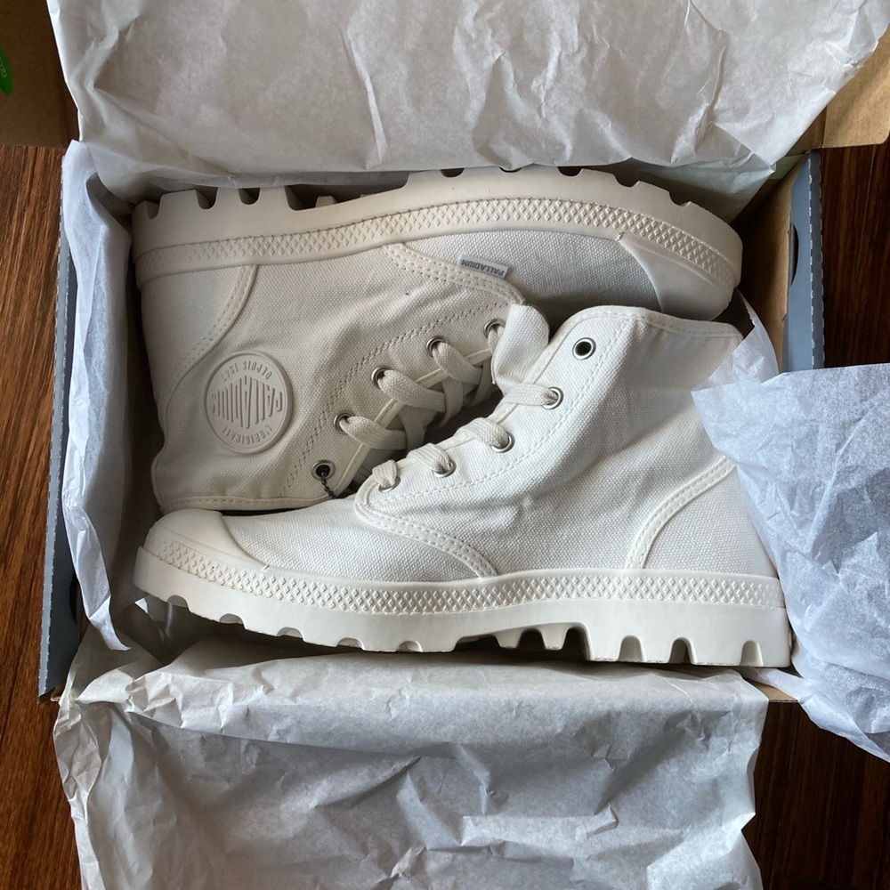 Palladium White High-Top Sneakers